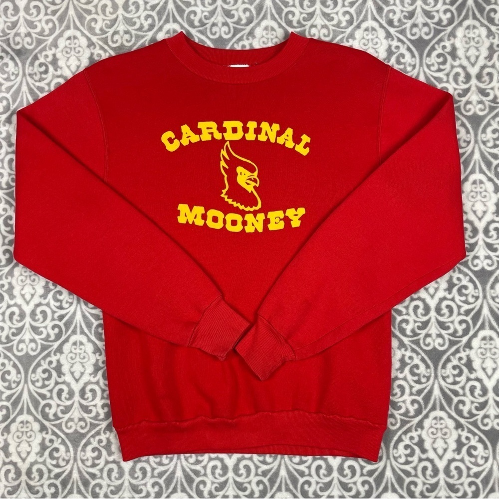 vintage russell athletic crewneck sweatshirt red soft made in usa men's small